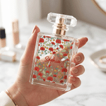 Personalized Birth Flower Vintage Refillable 2 oz Perfume Bottle with Name Daily Use Travel Birthday Gift for Bridesmaids Friends
