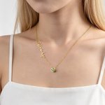 Personalized Constellation Birthstone Dainty Necklace with Name Anniversary Birthday Gift for Women