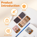 Personalised 3D-Style Character Artwork Photo PU Leather Magnetic Bookmark Clip with Name Birthday Back to School Gift for Book Lovers Students