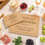 Personalized Bible Verses Cross FSC Charcuterie Bamboo Cutting Board Ship from USA Wedding Religious Housewarming Gift for Family Friends Christian