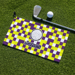 Personalised Multicolour Pixel Style Ball-Themed Quick Dry Sports Towel with Name and Langarden Gym Training Game Day Gift for Sports Lovers 5
