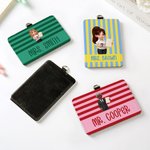 Personalised Colourful Stripe 3D-Effect Artwork ID Card Badge Holder with Title and Surname Teacher's Day Appreciation Gift for Teachers