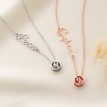 Personalized Constellation Birthstone Dainty Necklace with Name Anniversary Birthday Gift for Women