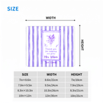 Personalised Striped Birth Flower Teacher Theme Non-Slip Mouse Pad Desk Mat with Text Back to School Office Gift for Teachers Educators