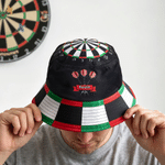 Personalised Dartboard Pattern Sun Protection Bucket Hat with Name Dart Club Summer Use Birthday Gift for Dart Fans