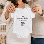 Personalised Movie Pattern 100% Cotton Short-Sleeve Long-Sleeve Baby Bodysuit with Name Baby Shower Birthday Gift for Newborn New Parent