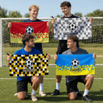 Personalised Multicolour Pixel Style Ball-Themed Quick Dry Sports Towel with Name and Langarden Gym Training Game Day Gift for Sports Lovers 6