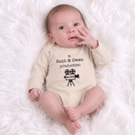 Personalised Movie Pattern 100% Cotton Short-Sleeve Long-Sleeve Baby Bodysuit with Name Baby Shower Birthday Gift for Newborn New Parent
