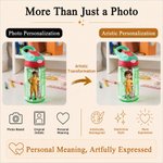 Personalized Cartoon Character BPA-Free Transparent or Insulated Water Bottle with Straw and Name Back to School Gift for Kids