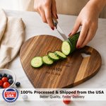 Personalized Heart to Heart Couple Names Date Cutting Board with Knife and Fork Ship from USA Wedding Party Anniversary Gift for Newlyweds