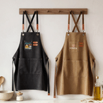Personalized Multicolor Dog Portrait  Heart House Cake Water Proof Apron with Name and Logo Daily Kitchen Use Birthday Gift for Friends Children