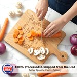 Personalized Bible Verses Wooden Reversible Charcuterie Cutting Board with Engraved Text Ship from USA Housewarming Gift for Family Christians