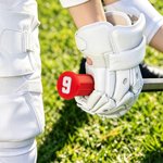 Personalized 3D Printed Colourful Lacrosse End Cap with Player Number Team Appreciation Birthday Gift for Youth Lacrosse Player