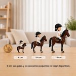 Figura 3D personalizada con foto montando a caballo y nombre adorable decoración de escritorio regalo de cumpleaños para amantes de los caballos