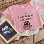 Personalised Movie Pattern 100% Cotton Short-Sleeve Long-Sleeve Baby Bodysuit with Name Baby Shower Birthday Gift for Newborn New Parent