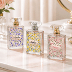 Personalized Birth Flower Vintage Refillable 2 oz Perfume Bottle with Name Daily Use Travel Birthday Gift for Bridesmaids Friends