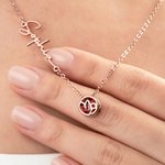 Personalized Constellation Birthstone Dainty Necklace with Name Anniversary Birthday Gift for Women