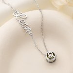 Personalized Constellation Birthstone Dainty Necklace with Name Anniversary Birthday Gift for Women