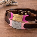 Etiqueta identificativa de silicona personalizada para collar de mascota con nombre y número grabado regalo de cumpleaños para dueños de mascotas