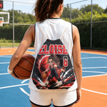 Personalised Cartoon Basketball Character Photo Oversized Quick Dry Beach Towel with Name and Number Beach Party Birthday Gift for Basketball Lovers