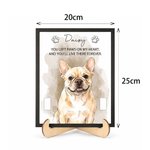 Personalised Watercolour Pet Photo Design Wooden Collar Frame with Name Home Decor Sentimental Memorial Sympathy Gift for Pet Owners Lovers