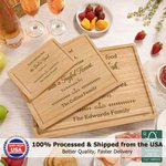 Personalized Bible Verses Cross FSC Charcuterie Bamboo Cutting Board Ship from USA Wedding Religious Housewarming Gift for Family Friends Christian