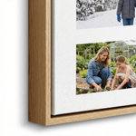 Personalized 6 Family Photos Collage Canvas Prints with Text and Address Living Room Decor Ship from USA Birthday Housewarming Gift for Family