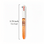 Personalised Cartoon Character Photo Three-Colour Retractable Glitter Ballpoint Pen with Name Daily Use Back to School Birthday Gift for Children