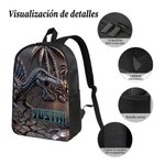 Set de mochila bolsa para el almuerzo y estuche personalizado con nombre y diseño de dinosaurio regalo de vuelta al cole y cumpleaños para niños