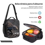 Set de mochila bolsa para el almuerzo y estuche personalizado con nombre y diseño de dinosaurio regalo de vuelta al cole y cumpleaños para niños