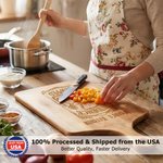 Personalized Funny Design Charcuterie Cutting Board with Name Ship from USA Kitchen Decor Anniversary Birthday Gift for Wife Couple