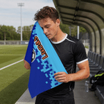 Personalised Multicolour Pixel Style Ball-Themed Quick Dry Sports Towel with Name and Langarden Gym Training Game Day Gift for Sports Lovers 9