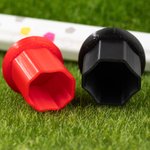 Personalized 3D Printed Colourful Lacrosse End Cap with Player Number Team Appreciation Birthday Gift for Youth Lacrosse Player