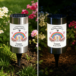 Personalised Rainbow Bridge Pet Photo Solar Garden Light with Name and Date Garden Decoration Memorial Sympathy Gift for Loss of Pet