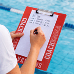 Personalized Multicolour Photo Swimming Coach Acrylic Clipboard with Team Name Daily Training Birthday Gift for Coach