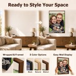 Personalised Couple Comic Style Photo Canvas Prints with Text Romantic Wall Decor Ship from USA Anniversary Birthday Gift for Couples Newlyweds