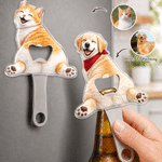 Personalized Funny Pet Photo Bottle Opener with Magnet Fridge Decor Bar Party Wine Accessory Birthday Gift for Friend Pet Owner
