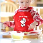 Set de tablier et toque de chef pour enfants personnalisé avec nom et motif d'animal - Cadeau idéal pour les enfants amoureux de cuisine