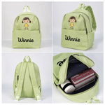 Personalized Cute Cartoon Character School Bag Backpack with Name Back to School Birthday Gift for Kids Children
