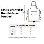 Set grembiule regolabile e cappello da chef personalizzato, con animali, tasca, nome e titolo - Regalo per scuola e pasticceria per bambini