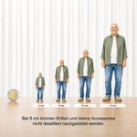 Personalisierte 3D-Figur vom Foto | Holzsockel mit Namen | 3D Klon | Schreibtisch-Deko | Erinnerungsgeschenk für Familie Freund Herrchen & Frauchen