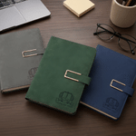 Personalized Initial PU Leather A5 Notebook with Text Daily Use Birthday Back to School Gift for Teacher Colleague Master’s Student