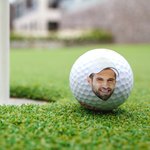 Personalisierter witziger Golfball mit Gesicht & Scherzspruch | Kleinigkeit | Golfzubehör | Weihnachten Geburtstag & Vatertag Geschenk für Golfer