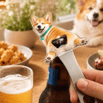 Personalized Funny Pet Photo Bottle Opener with Magnet Fridge Decor Bar Party Wine Accessory Birthday Gift for Friend Pet Owner