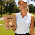 Personalized 3D-Style Character Artwork Photo Golf Ball Bag Sack with Name and Golf Ball Golf Field Birthday Anniversary Gift for Golf Lover
