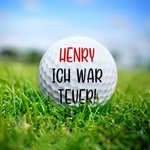 Personalisierter witziger Golfball mit Gesicht & Scherzspruch | Kleinigkeit | Golfzubehör | Weihnachten Geburtstag & Vatertag Geschenk für Golfer