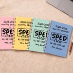 Personalized Sped Crew 2026-2028 Planner Spiral Notebook with Weekly Monthly Planning Pages and Name Birthday Teacher's Day Gift for Special Educator