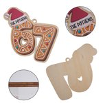 Personalized Six Seven Gingerbread Wooden Christmas Ornament with Name and Year Tree Decor Christmas Gift for Teens and Kids