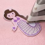 Personalized Embroidered Mermaid Dinosaur Turtle Rainbow Iron-On Patch with Name and Schulkind Year Back to School Gift for Students Kids