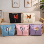 Personalized Birth Flower Butterfly Large Capacity Yoga Mat Bag with Name Yoga Exercise Birthday Gift for Pilates Yoga Lover